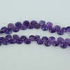 Amethyst pear faceted beads