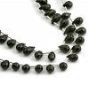 BLACK SPINAL DROP FACETED BEADS