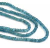 DARK BLUE APPATITE RONDELLE FACETED BEADS