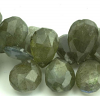 LABRADORITE PEAR FACETED BEADS