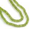 PERIDOT RONDELLE FACETED BEADS