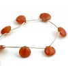 CARNELIAN PEAR FACETED BEADS