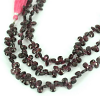 GARNET PEAR FACETED BEADS