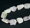 KUNZITE NUGGET FACETED BEADS