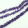 Amethyst Side Drill Drops Faceted Beads