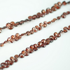 GARNET HEART FACETED BEADS