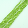 PERIDOT RONDELLE FACETED BEADS