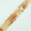 PEACH MOONSTONE OVAL PLAIN BEADS 