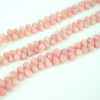 PINK PERUVIAN OPAL SIDE DRILL DROP FACETED BEADS