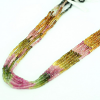 MULTI TOURMALINE RONDELLE FACETED BEADS 