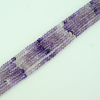 AMETHYST SHADED RONDELLE FACETED BEADS