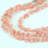 PINK PERUVIAN OPAL PEAR FACETED BEADS