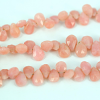 PINK PERUVIAN OPAL PEAR FACETED BEADS