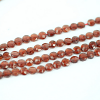 GARNET COIN FACETED BEADS