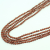 GARNET COIN FACETED BEADS