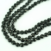 BLACK SPINEL COIN FACETED BEADS