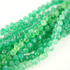 GREEN ONYX ONION FACETED BEADS