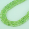 PREHNITE RONDELLE FACETED BEADS