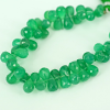 GREEN ONYX DROP FACETED BEADS