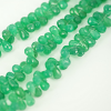 GREEN ONYX DROP FACETED BEADS