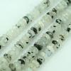 WHITE LABRADORITE RONDELLE FACETED BEADS