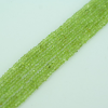 Peridot rondelle faceted beads