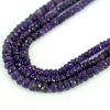 AMETHYST RONDELLE FACETED BEADS