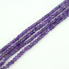 AMETHYST RONDELLE FACETED BEADS