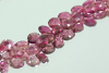 Natural Pink Tourmaline Pear Faceted Beads