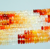 Maxican Fire Opal Rondelle Faceted