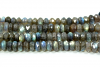 Labradorite Rondelle Faceted