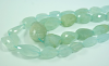  Aquamarine Nuggets Beads