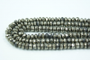 Pyrite Rondelle Faceted Beads