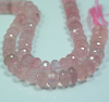 Rose Qtz Rondelle Faceted Beads