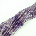 AMETHYST SHADED RONDELLE FACETED BEADS