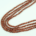 GARNET COIN FACETED BEADS