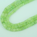 PREHNITE RONDELLE FACETED BEADS