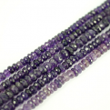 AMETHYST RONDELLE FACETED BEADS