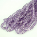 PINK AMETHYST TYER PLAIN BEADS  