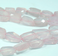 Rose Qtz Nugget Faceted Beads