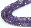 Amethyst  Rondelle Faceted