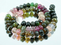 Multi Tourmaline Rondelle Faceted Beads