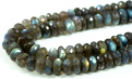 Labradorite Rondelle Faceted