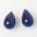 Sapphire Plain Drop Earring Set