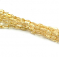 CITRINE OVAL PLAIN BEADS