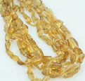 CITRINE FACETED NUGGET BEADS