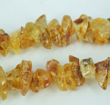 AMBER BIG CHIPS BEADS