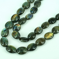 LABRADORITE OVAL PLAIN BEADS