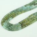 SHADED AQUAMARINE RDLE FACETED BEADS