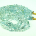 AQUAMARINE PLAIN NUGGET BEADS